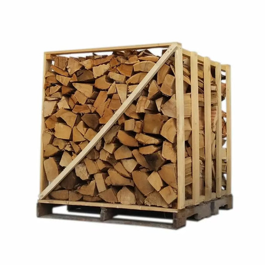 BOIS DE CHAUFFAGE – 50 CM – MÉLANGE 80% BOIS DURS – PALETTE 1.2 M3 – 1.5 STÈRES