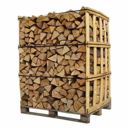 BOIS DE CHAUFFAGE – 33 CM – MÉLANGE 85% BOIS DURS – PALETTE 1.7 M3 – 2.5 STÈRES