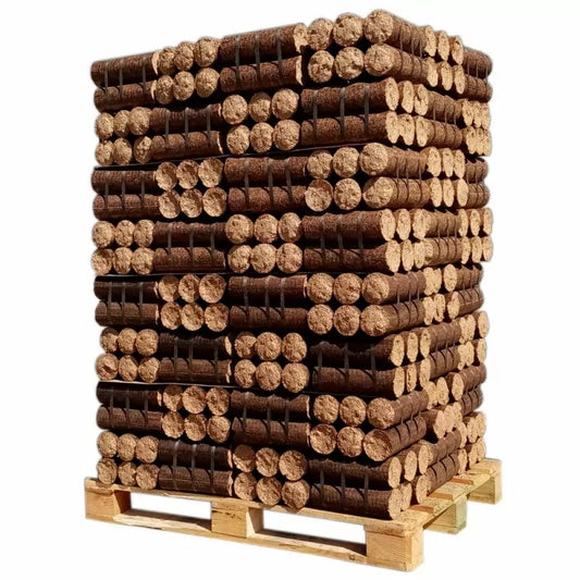 BOIS DENSIFIÉ – 95% FEUILLUS DURS – 1/2 PALETTE DE 480 KG