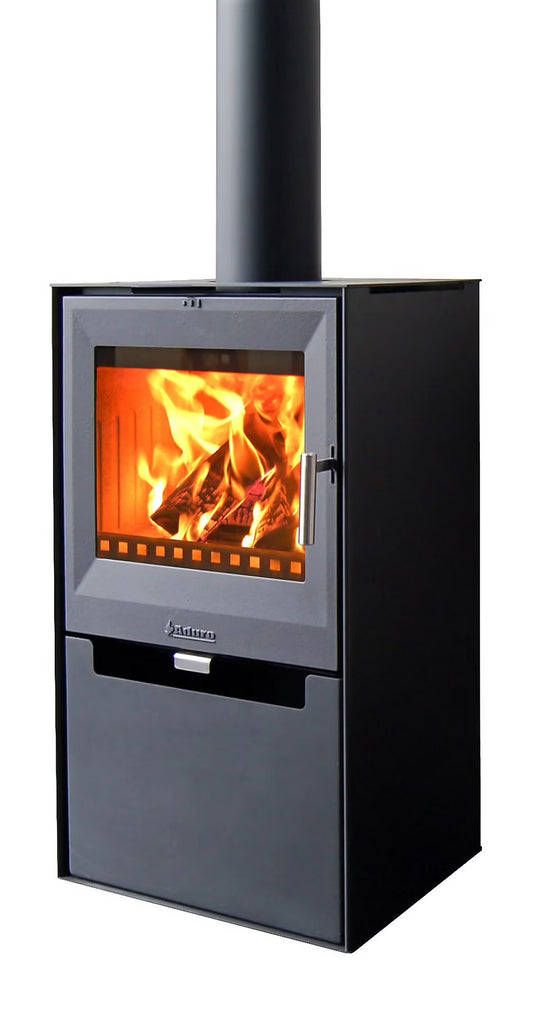 Poêle à bois en acier et fonte Aduro 14 7kW 140m²
